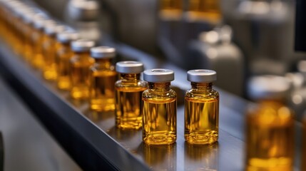 Precision in Production: Pharmaceutical Glass Vials on Modern Assembly Line