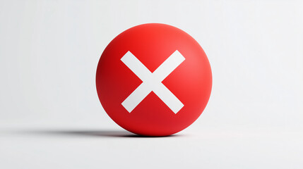 Fototapeta premium red cross on white
