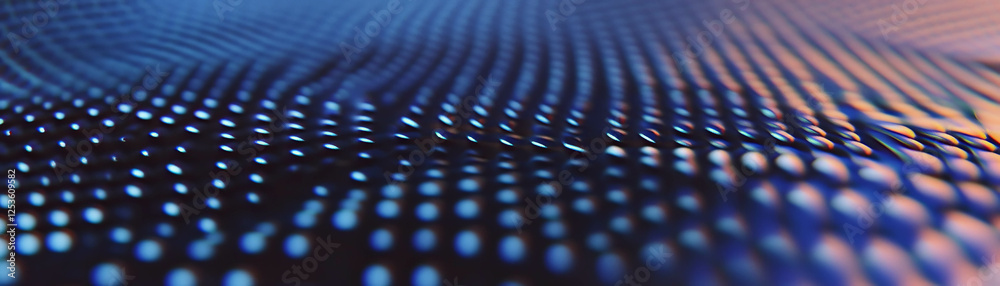 Aufkleber Exploration of a network with halftone texture and dynamic dot density