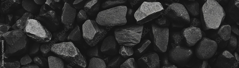 Poster halftone textured view of a pile of gravel creating depth from an aerial perspective