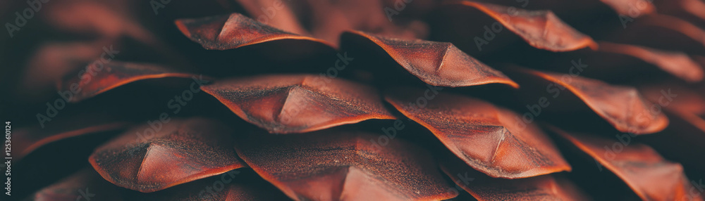 Aufkleber textured pine cone with open scales against a grunge background in halftone style