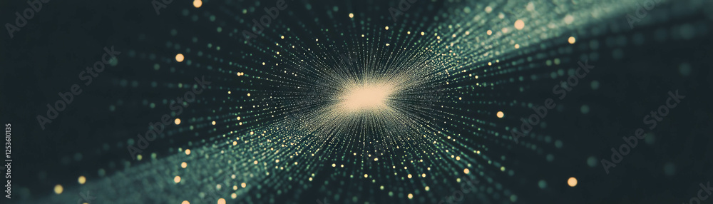 Leinwandbilder radial burst of halftone dots creates a dynamic texture with a grunge background