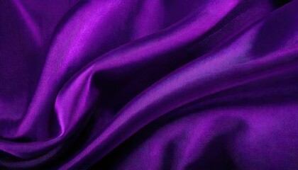 Purple satin fabric texture background with copy space for design.