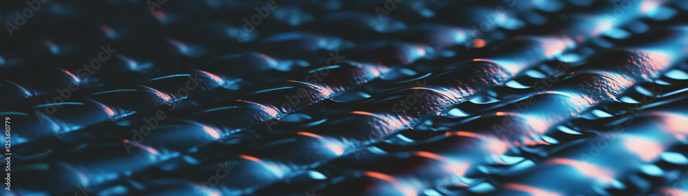 Fototapete halftone texture of a chain-link fence creating a moiré pattern in close-up view