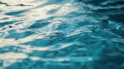 Serene Fluidity: Abstract Water Shadows Rippling Texture Symbolizing Calm Natural Aesthetics