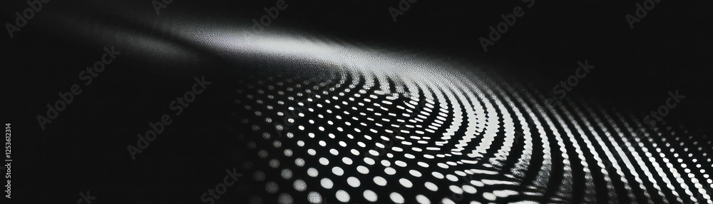 Aufkleber Spiral pattern with halftone texture featuring dots increasing in size towards the center