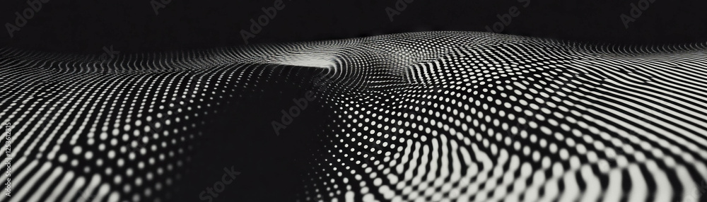 Poster halftone spiral texture with gradient dot size in a grunge style background