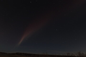Aurora over the Qu'Appelle Valley at Fairy Hill, Saskatchewan.
