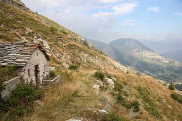 photo overlooking the alps in Valle Grana, Cuneo, Piemonte