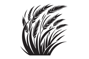 Grass silhouette vector