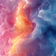 Fototapeta premium A background of delicate, blurred pastel tones forming an abstract pattern.