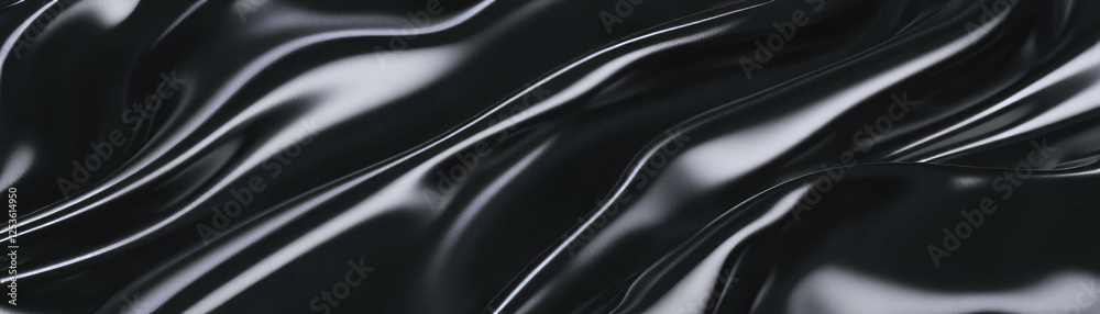 Poster Monochrome abstract texture featuring smooth gradients and dynamic light interplay