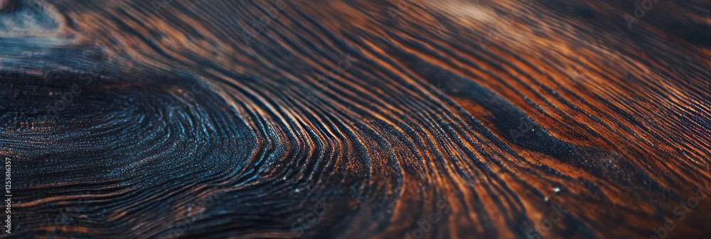 Poster close-up view of intricate wood grain texture highlighting natural variations and details