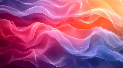 Obraz premium A background of thin, pastel-colored lines forming abstract geometric shapes.