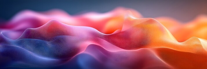 Fototapeta premium A background of thin, pastel-colored lines forming abstract geometric shapes.