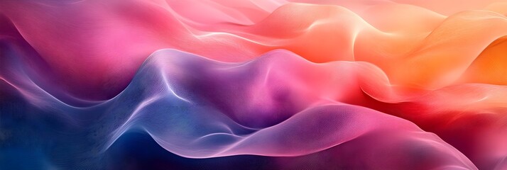 Fototapeta premium A background of thin, pastel-colored lines forming abstract geometric shapes.