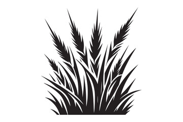 Grass silhouette vector