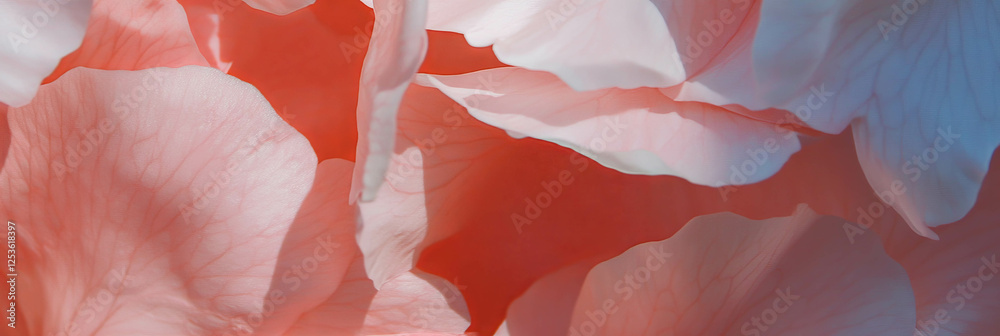 Poster elegant cherry petals gracefully falling from delicate branches in a serene garden setting