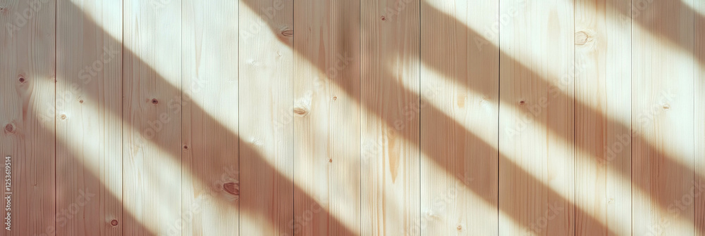 Poster light wood paneling with smooth texture and soft lighting for decorative background