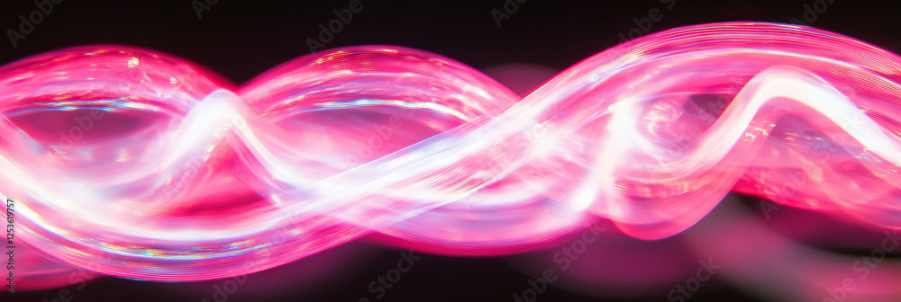 Aufkleber Looping ruby glows create mesmerizing visual patterns in vibrant colors