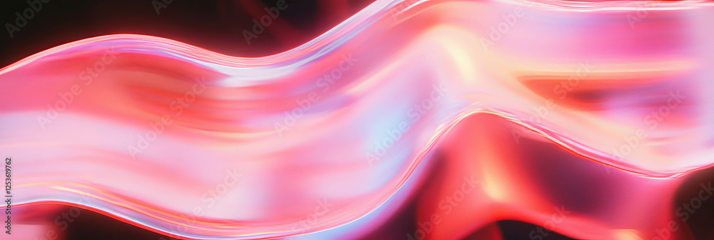 Poster ruby light swirls create mesmerizing glowing effects in vibrant motion