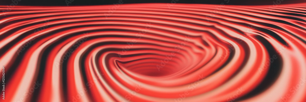 Aufkleber Scarlet rays spiral downward, creating a mesmerizing pattern of energy and motion