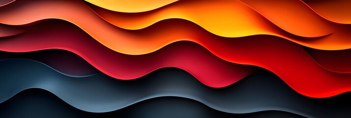 Fototapeta premium A background with overlapping rounded forms dissolving into each other.