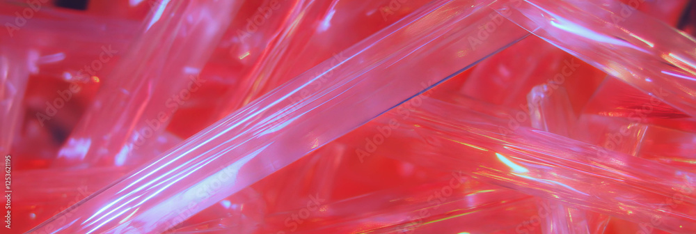 Poster intricate arrangement of sweet scarlet streaks creating a vibrant visual texture
