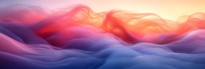 Obraz premium A background with two pastel tones smoothly blending in a horizontal composition.