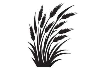 Grass silhouette vector
