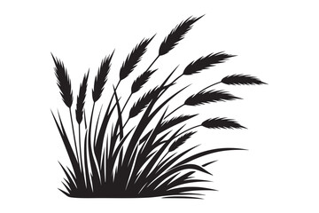 Grass silhouette vector