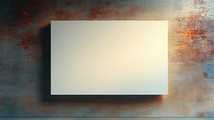 Softly Textured Blank Billboard Mounted on a Vibrant Background