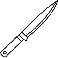 Sharp Blade Line Art Vector Design