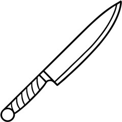 Sharp Blade Line Art Vector Design