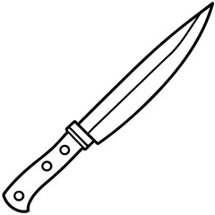 Sharp Blade Line Art Vector Design