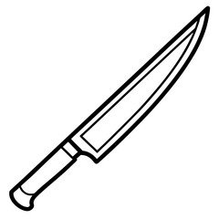 Sharp Blade Line Art Vector Design