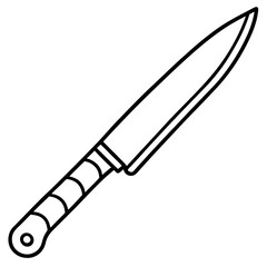 Sharp Blade Line Art Vector Design