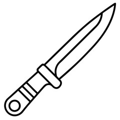 Sharp Blade Line Art Vector Design