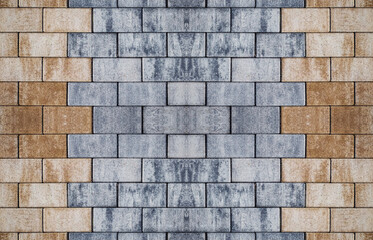 colored concrete paving slab pattern with a beautiful high-quality texture