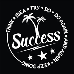 THINK IDEA TRY DO DO AGAIN AND AGAIN KEEP DOING Graphic design © MK