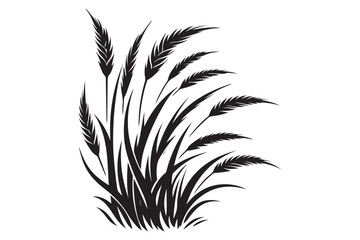 Grass silhouette vector
