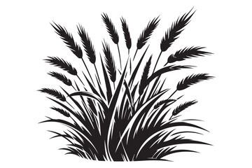 Grass silhouette vector