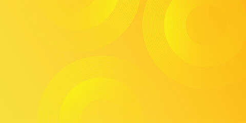 Yellow abstract background with circular shapes composition design simple modern