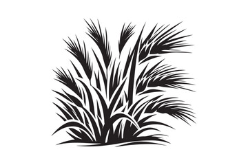 Grass silhouette vector