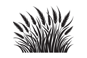 Grass silhouette vector