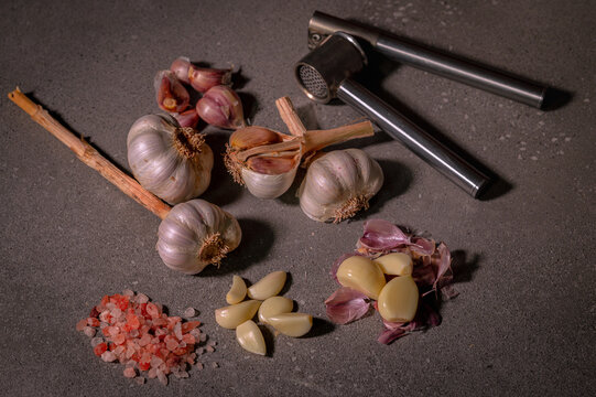Fresh onion and garlic in many forms