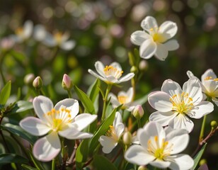 Obraz premium A Serene and Colorful Representation of the Spring Season with Natural Lighting and Dreamy Ambiance