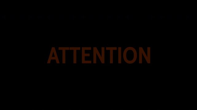 Attention-Grabbing Flashing Text Animation - Dynamic Intro with Bold Typography on Black Background