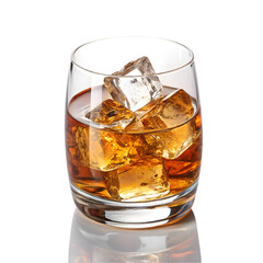 Glass of cold whiskey