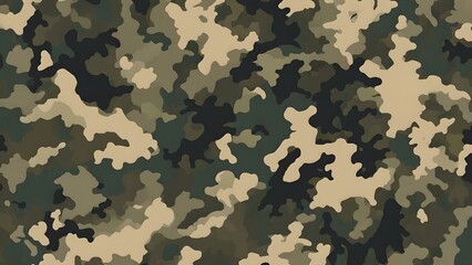 Modern Stylish Camouflage Military Pattern Design for Clothing, Fashion Apparel, and Textile Printing